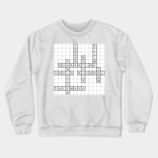 Quarantine Crossword Crewneck Sweatshirt